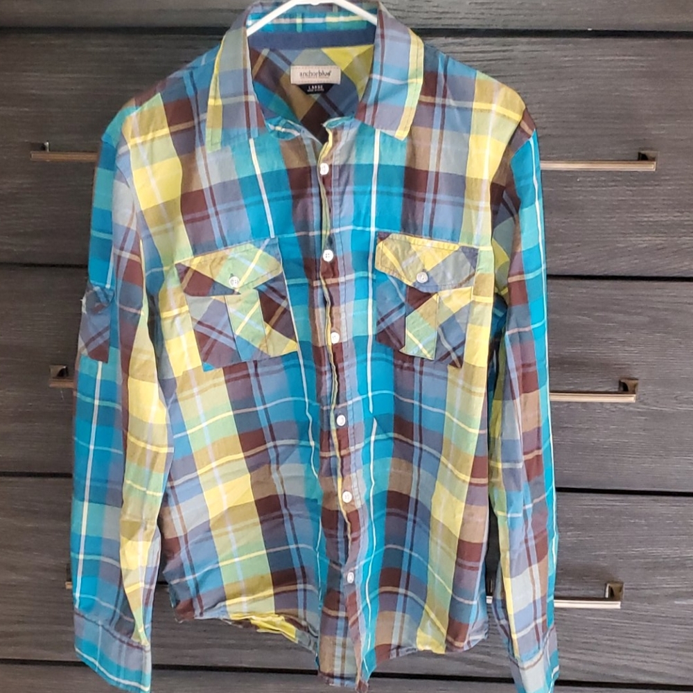 Anchorblue Long Sleeve Button-up Shirt